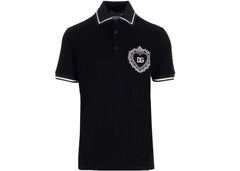 Dolce & Gabbana Logo-Print Polo Black
