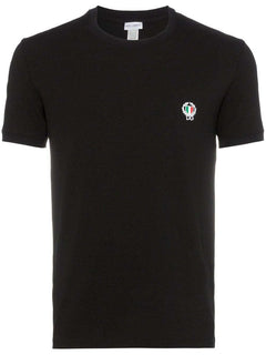 Dolce & Gabbana Logo Small Patch Cotton T-Shirt Black