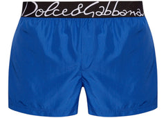 Dolce & Gabbana Logo Swim Shorts Blue/Black