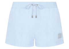 Dolce & Gabbana Shorts Branded Plate Swim Trunks Azure