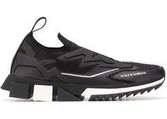 Dolce & Gabbana Sorrento Slip On Black White Sole (Women's)