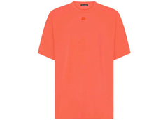 Dolce & Gabbana Technical Jersey Metallic DG Logo T-Shirt Pink
