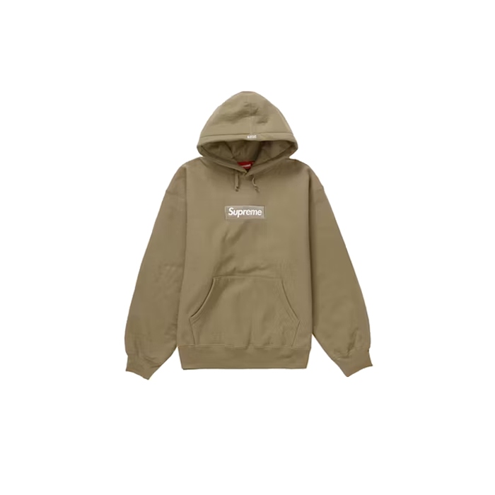 Supreme Box Logo Hoodie (FW23) Dark Sand