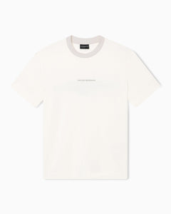 Emporio Armani Heavy jersey T-shirt with EA Generation embroidery