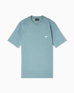 Emporio Armani Slim-fit T-shirt in heavy jersey