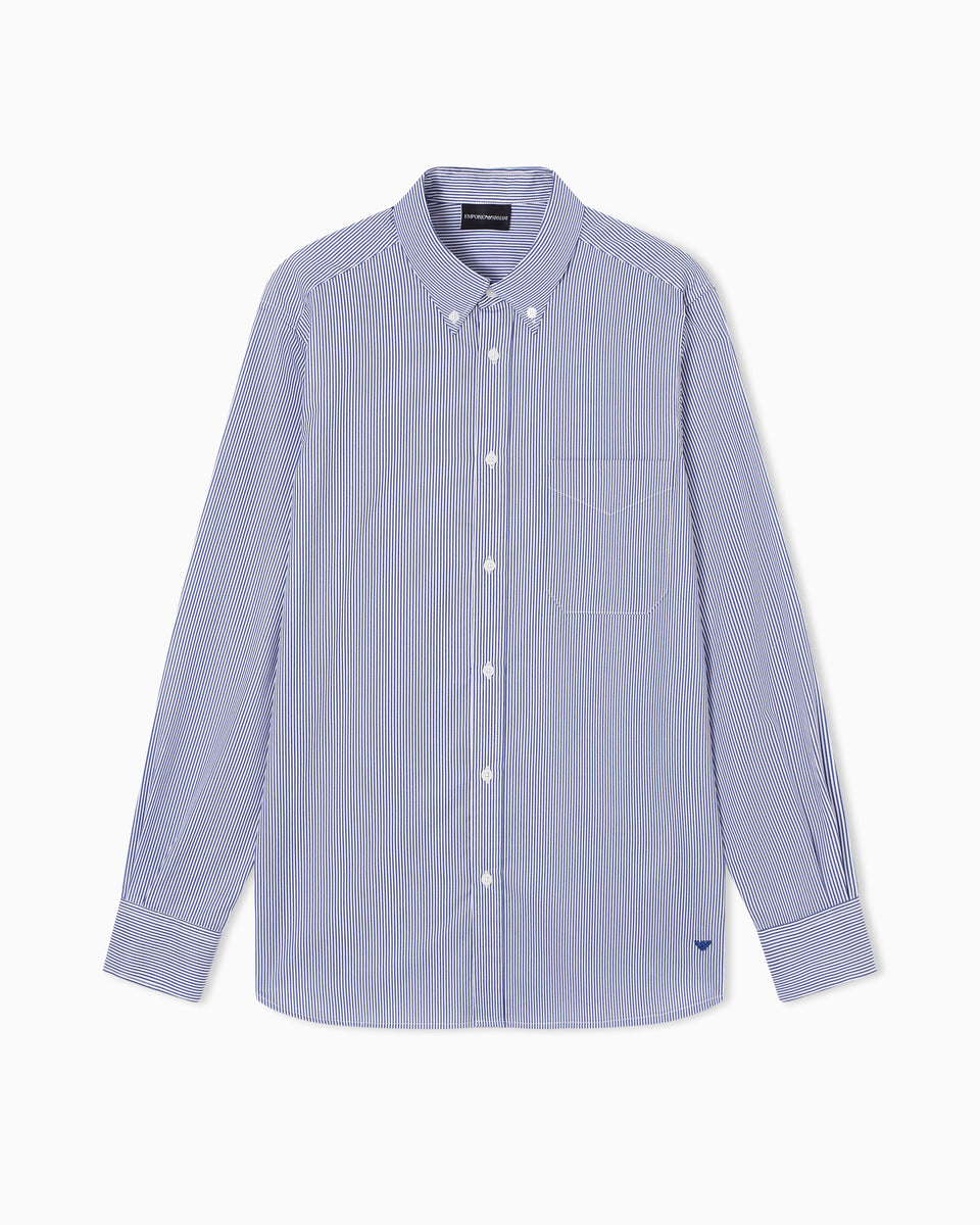 Emporio Armani Travel Essential striped button-down shirt