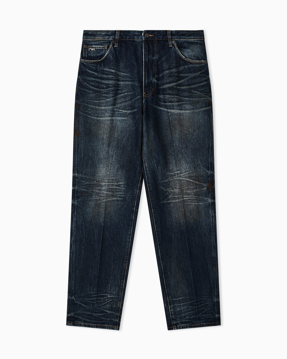 Emporio Armani J22 regular-fit, stiff-denim jeans