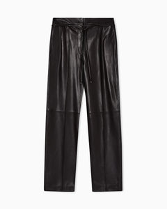 Emporio Armani glove-quality lambskin nappa leather trousers
