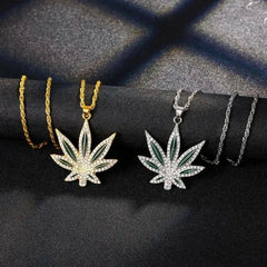 CANNABIS LEAF PENDANT