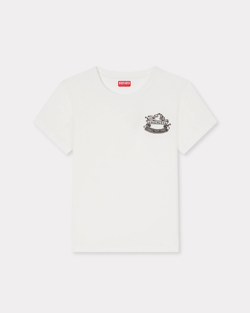 Kenzo Lunar New Year Embroidered T-Shirt In Cotton White Women's