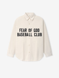 Essentials Garment Dyed Cotton Relaxed Shirt Natural