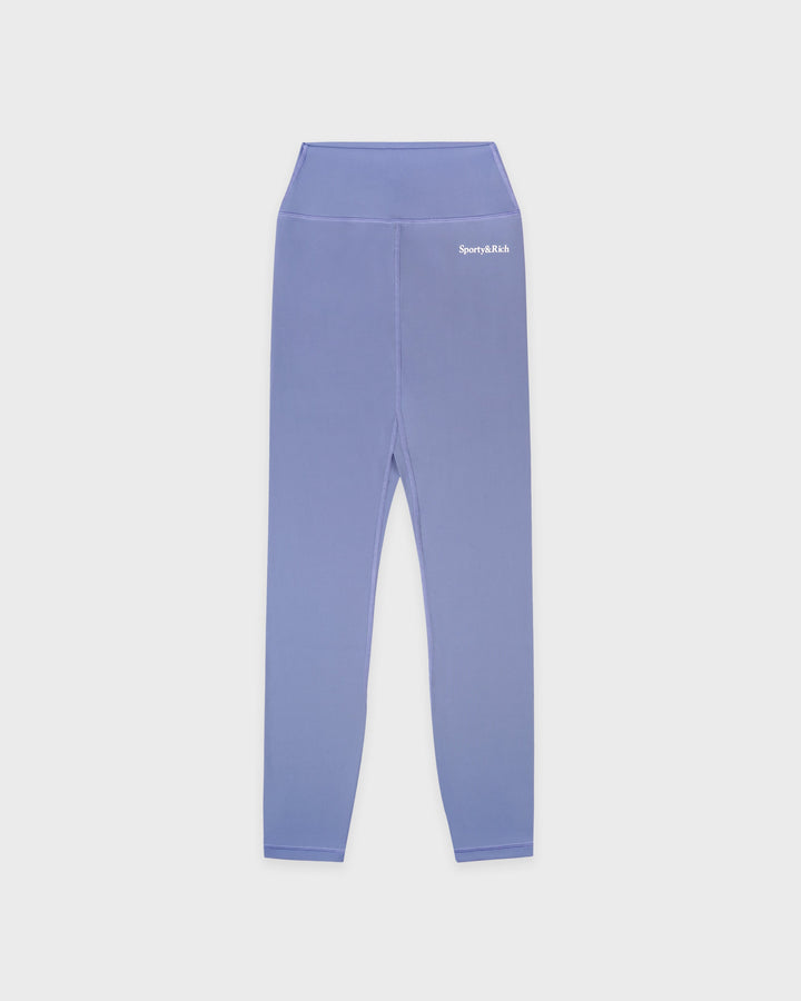 Serif Logo Legging - Colony Blue/White