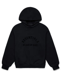 Fear of God Essentials Arch Logo Hoodie Jet Black