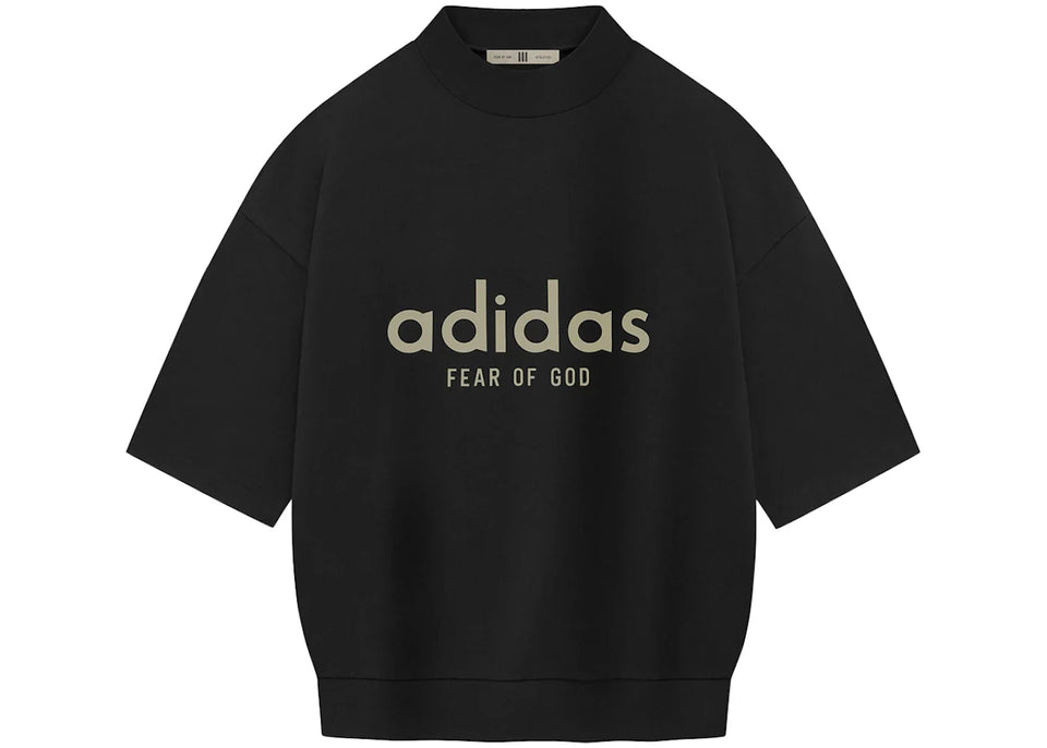 Fear Of God Athletics Heavy Jersey 3/4 Mock T-Shirt Black