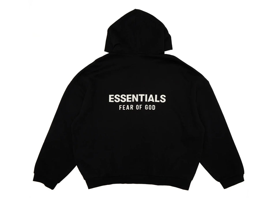 Fear Of God Essentials Fleece Hoodie (Fw24) Black