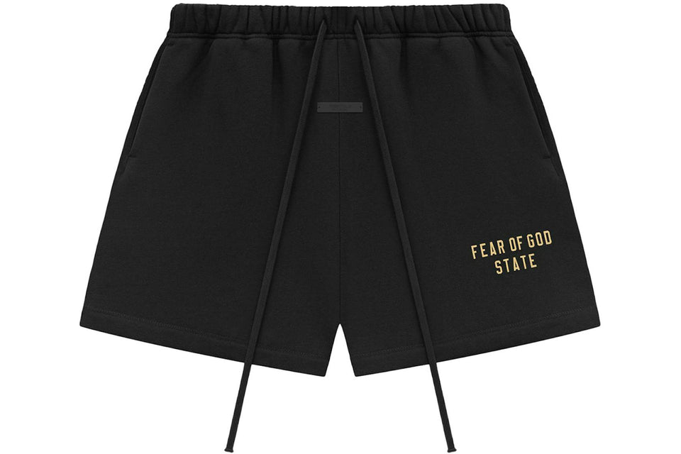 Fear of God Essentials Fleece Soccer Shorts Black