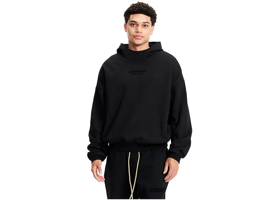 Fear Of God Essentials Hoodie Jet Black