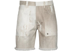 Fendi Denim Bermuda Shorts White/Beige