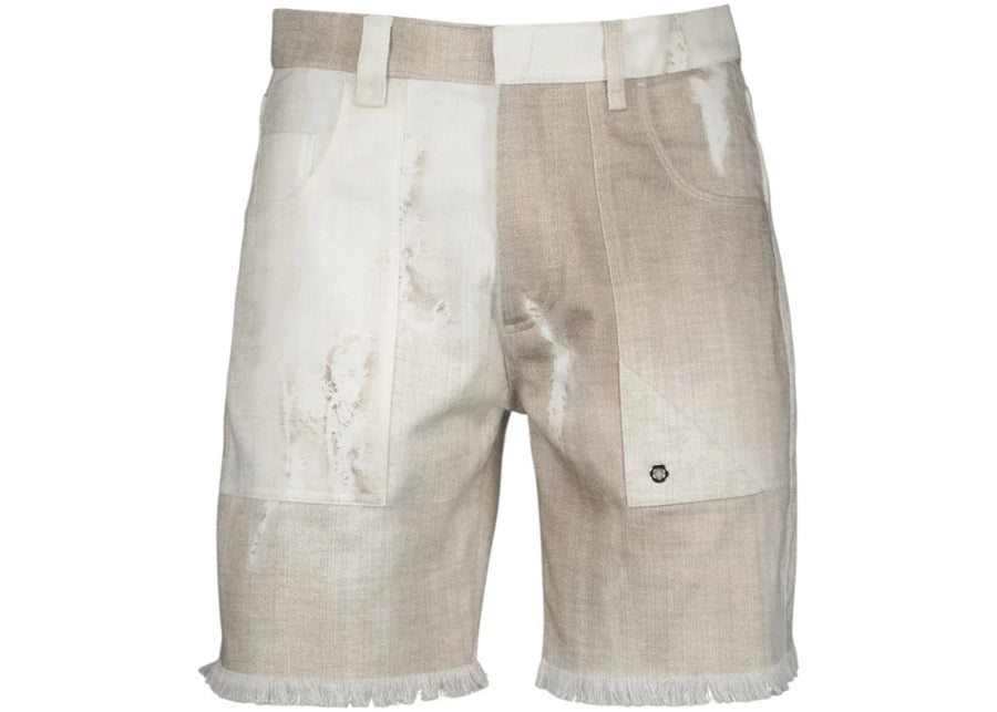 Fendi Denim Bermuda Shorts White/Beige