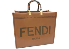 Fendi Sunshine Shopper Large Dark Brown