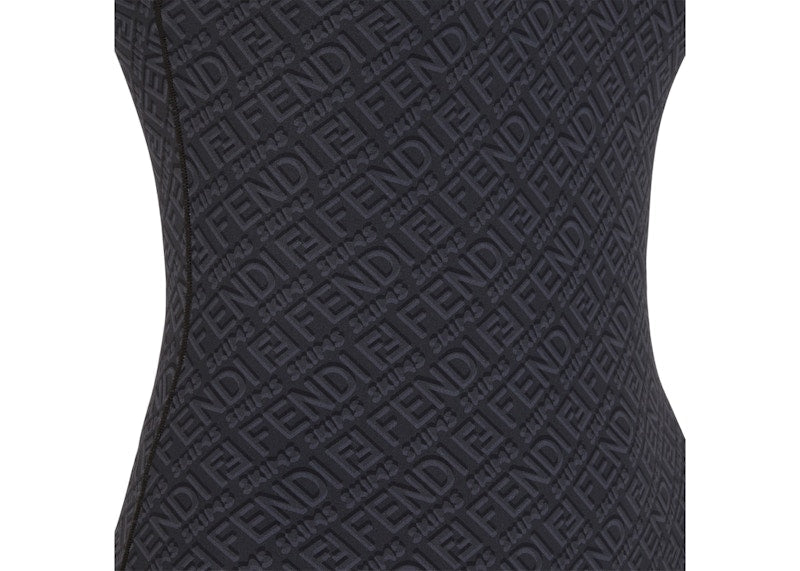 Fendi x SKIMS High Neck Bodysuit Black