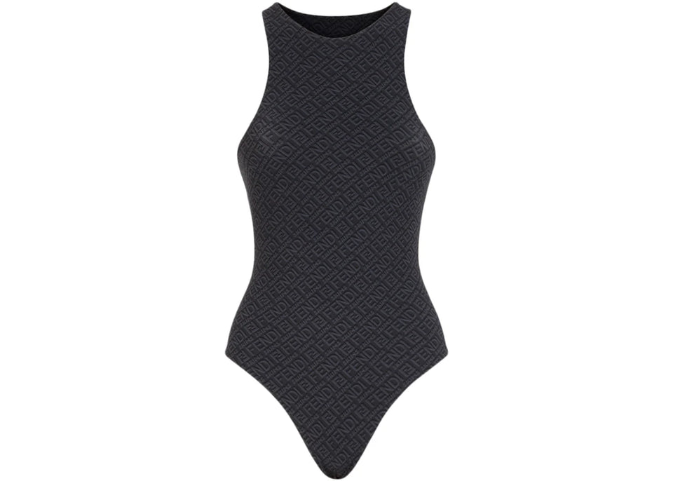Fendi x SKIMS High Neck Bodysuit Black