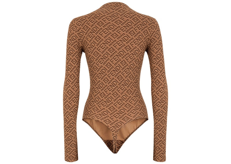 Fendi x SKIMS Mock Neck Long Sleeve Bodysuit California