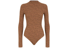 Fendi x SKIMS Mock Neck Long Sleeve Bodysuit California