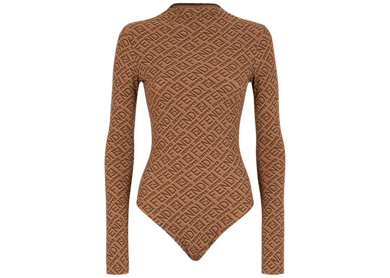 Fendi x SKIMS Mock Neck Long Sleeve Bodysuit California