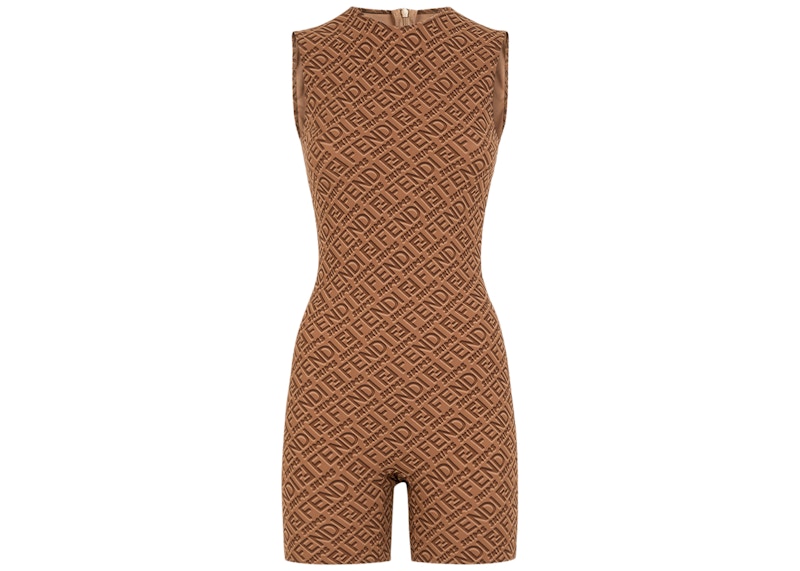 Fendi x SKIMS Sleeveless Mid Thigh Bodysuit California