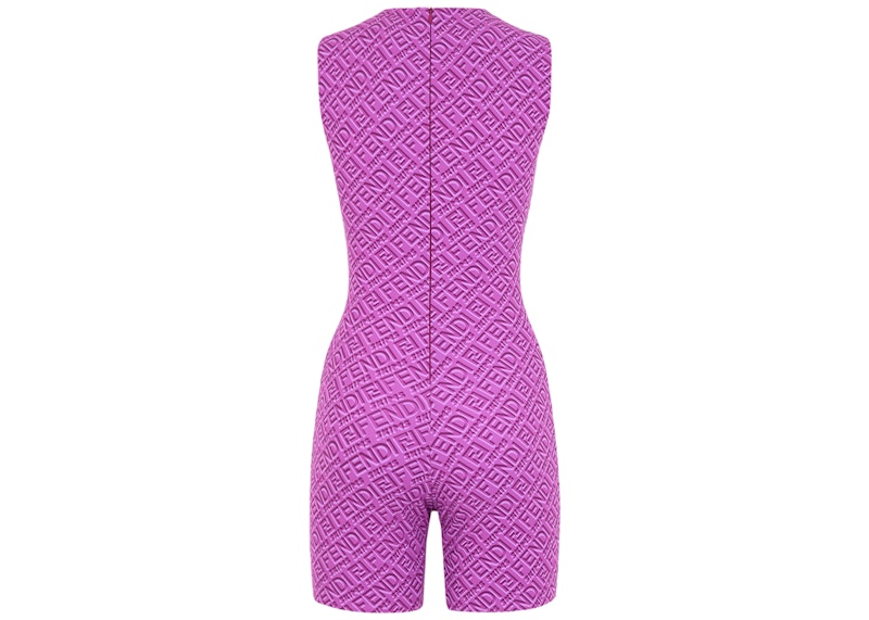 Fendi x SKIMS Sleeveless Mid Thigh Bodysuit Colorado