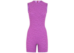 Fendi x SKIMS Sleeveless Mid Thigh Bodysuit Colorado