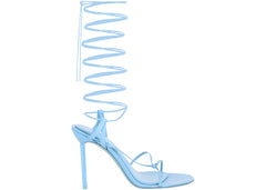 Ferragamo Azha X5 Wrap Tie Heels Blue (Women's)