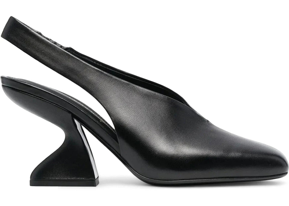 Ferragamo F-Heel 100mm Slingback Pumps Black (Women's)