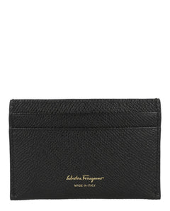Ferragamo Gancini Credit Card Holder Black