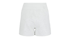 Ferragamo Gancini Pattern Drawstring Shorts White