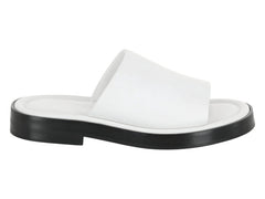 Ferragamo Giunone Leather Slides White (Women's)