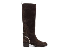 Ferragamo Tawnie Below-The-Knee Boots Brown (Women's)