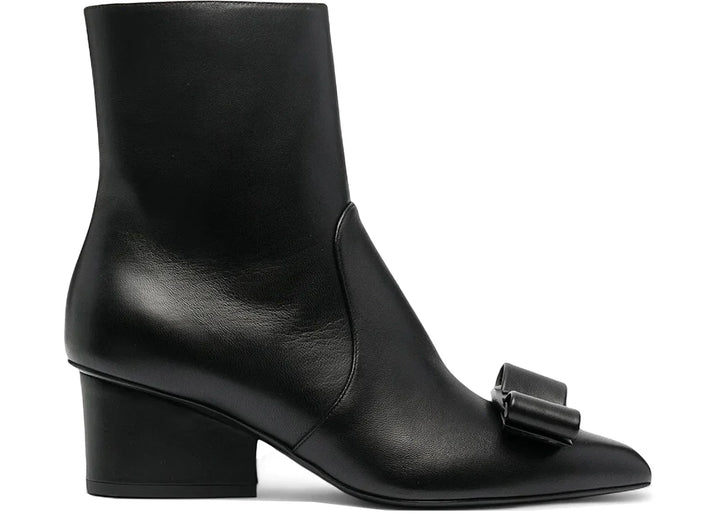 Ferragamo Viva Bow-Detail Boots Black (Women's)