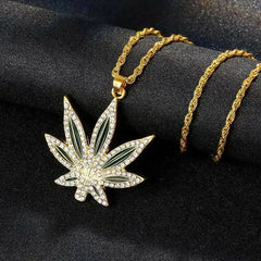 CANNABIS LEAF PENDANT
