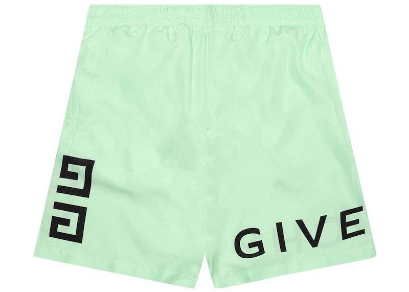 Givenchy 4G Logo Swim Shorts Mint Green