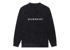 Givenchy Archetype With Destroyed Effect Sweatshirt Black/White