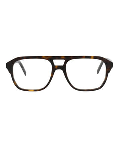 Givenchy Aviator-Frame Acetate Optical Frames Havana Havana Transparent (GV50035I-53-052)