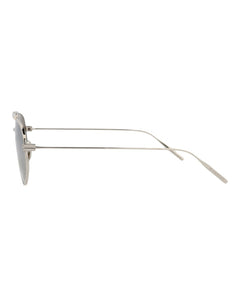 Givenchy Aviator-Frame Metal Sunglasses Palladium Palladium Silver (GV40058U-57-16G)