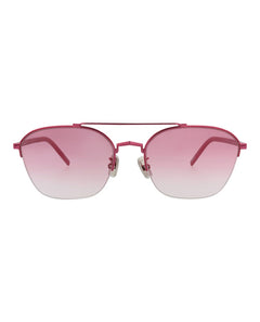 Givenchy Aviator-Frame Metal Sunglasses Pink Pink Violet (GV40004U-57-72Z)