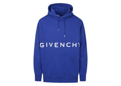 Givenchy Classic Fit Bonded Hoodie Ocean Blue