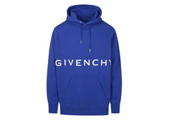 Givenchy Classic Fit Bonded Hoodie Ocean Blue