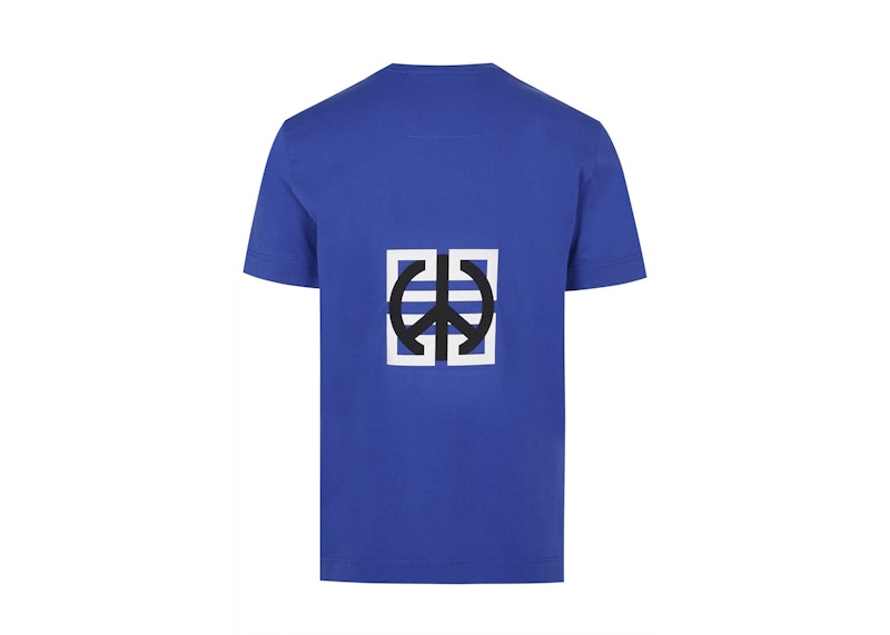 Givenchy Classic Fit Bonded T-Shirt Ocean Blue