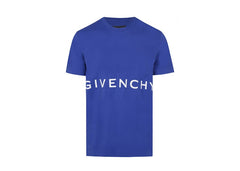 Givenchy Classic Fit Bonded T-Shirt Ocean Blue