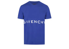 Givenchy Classic Fit Bonded T-Shirt Ocean Blue